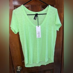Bobi Women's Lime Short Sleeve Tee